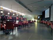 Hattrick Caffe, Lisboa, Portugal. Stonetech Ardosia Negro 60x120