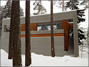 Glassfibreconcrete panels fibreC, Private House, Leningrad region, Russia
